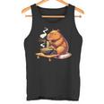 Cute Capybara Eats Ramen Noodles Capybaras Ramen Tank Top