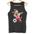 Dabbing Dog Georgia Football Georgian Flag Football Tank Top