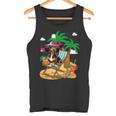 Dackel Am Strand Kostüm Sommer Urlaub Liebhaber Besitzer Kinder Tank Top