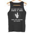 Dad Grandpa Birthday Idea Ich Habe Zwei Titel Slogan Tank Top