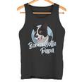 Damen Border Collie Papa Mit Comic Zeichnung Herren Mit-Ausschnitt Tank Top