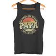 Damen Herrenintage Papa Der Mann Der Mythos Die Legendeatertag Mit-Ausschnitt Tank Top