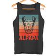 Damen Papa Alpaka Alpapaatertag Bester Frischgebackenerater Mit-Ausschnitt Tank Top