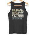 Damen Papa Opa Angel Legende Geschenk Zumatertag Für Angler Mit-Ausschnitt Tank Top