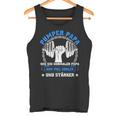 Damen Pumper Papa Bodybuilder Kraftsport Gym Lustiges Bodybuilding Mit-Ausschnitt Tank Top