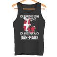 Danish Flag I Denmark Holiday I Denmark Tank Top