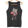 Divertido Gato De Boxeo Amantes Del Boxeo Y Boxeador Camiseta sin mangas
