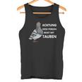 With Dove City Doves Achtung Dieser Person Talk With Doves Tank Top