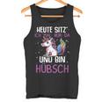 Einhörner Heute Sitz´ Ich Mal Nur Da Und Bin Hübsch Einhorn German Tank Top