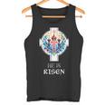 Er Ist Auferstandenes Kreuz Jesus Ostern Christliche Religiöse Männer Jugendliche Tank Top