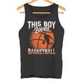 A Este Chico Le Encanta El Baloncesto Partido Jugador Camiseta sin mangas