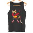 Dabbing Pastor Alemán España Hockey Sobre Hielo Fans Jersey Camiseta sin mangas