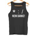 Genderstern Gendersternchen Gendersprache No Danke Tank Top