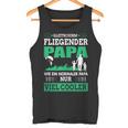 Gleitschirm Fliegender Papa Paragleiteratertag Geschenk Tank Top