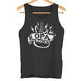 Grandpa Rockt Guitar Hardrock Music Guitarist Tank Top