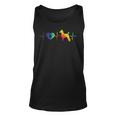 Heartbeat Paw Poodle Tie Dye Hippie Pet Dog Lover Owner Tank Top
