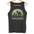 Herren 3 Kinder Saurier Papa T-Stück Spaßatertag Dinosaurierati Tank Top