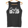 Herren Cowboy Papa Lustig Cowboy Papaatertag Tank Top