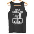 Herren Humor Geschenk Super Jäger Papa Außergewöhnlich Jagdater Tank Top