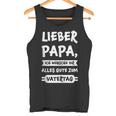 Herren Lieber Papa Alles Gute Zumatertag Papaatertag Tank Top