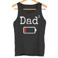 Herren Lustigesater-Trikot Geschenk Füräter Papa 3 Low Battery Tank Top