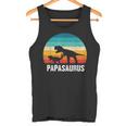 Herren Papasaurusater Tag Dinosaurier Papa Saurus Geschenk Dino Tank Top