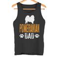 Herren Pomeranian Dad Geschenk Hund Papa Pommeratertag Geschenk Tank Top