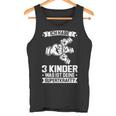 Ich Bin Papaon 3 Kinder Papa 3 Tank Top