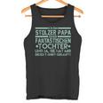 Ich Bin Stolzer Papa Einer Fantastischen Tochteratiater Tank Top