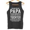 Ich Bin Stolzer Papa Einer Wundervoll Tochter Father's Day Long-Sleeved Tank Top