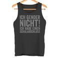 Ich Gender Nicht Ich Habe Einen Schulabschluss Tank Top