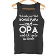 Ich Habe Zwei Titel Bonus Papa Und Opa Ich Rocke Sie Both Tank Top