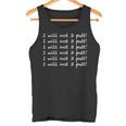 Ich Werde Nicht 3 Putt Tank Top