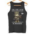 Lebe Liebe Lache Wenn Das Nicht Hilft Lade Ziele Saying Tank Top