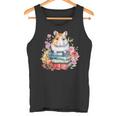 Lesebücher Buchliebhaber Hamster Und Aquarell Bücher Tank Top