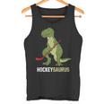 Lindo Dinosaurio Hockey Sobre Hielo Dinosaurio Hockeysaurus Camiseta sin mangas
