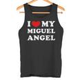 I Love My Miguel-Angel Amo A Mi Miguel-Angel Cuello Camiseta sin mangas
