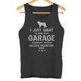 Lustiger Goldener Sennenhund Papa Garage Herren Hang Tank Top