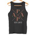 Lustiger Papa Est 1972 Papa Seit 1972 Papa 1972 Tank Top