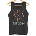 Lustiger Papa Est 2014 Papa Seit 2014 Papa 2014 Tank Top