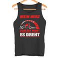 Mein Herz Schlägt Nicht Es Dreh- Motorcycle Biker Tank Top