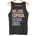 Mejor Esposa Desde 2023 1 Aniversario De Boda 1 Año Camiseta sin mangas