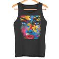 Mujeres Coloridas Flores Abstractas Arte Gráfico Arte Mujeres Camiseta sin mangas