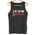 Norddeutsch Moin Ihr Spacken Flat German Tank Top