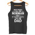 Norman Geschenk Name Lustigatertag Personalisiert Männer Papa Tank Top