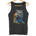 Obra De Arte De Tigre Animal Arte Camiseta sin mangas