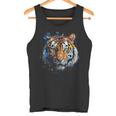 Obra De Arte De Tigre Colorido Animal Arte Tigre Camiseta sin mangas