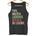 Painter And Painter Dad Legend Fatherintage Tank Top