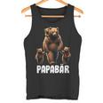 Papa Bärater 3 Kinder Papa Familienatertag Tank Top