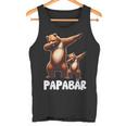 Papa Bärater Tochter Sohn Dabbing Papaatertag Tank Top